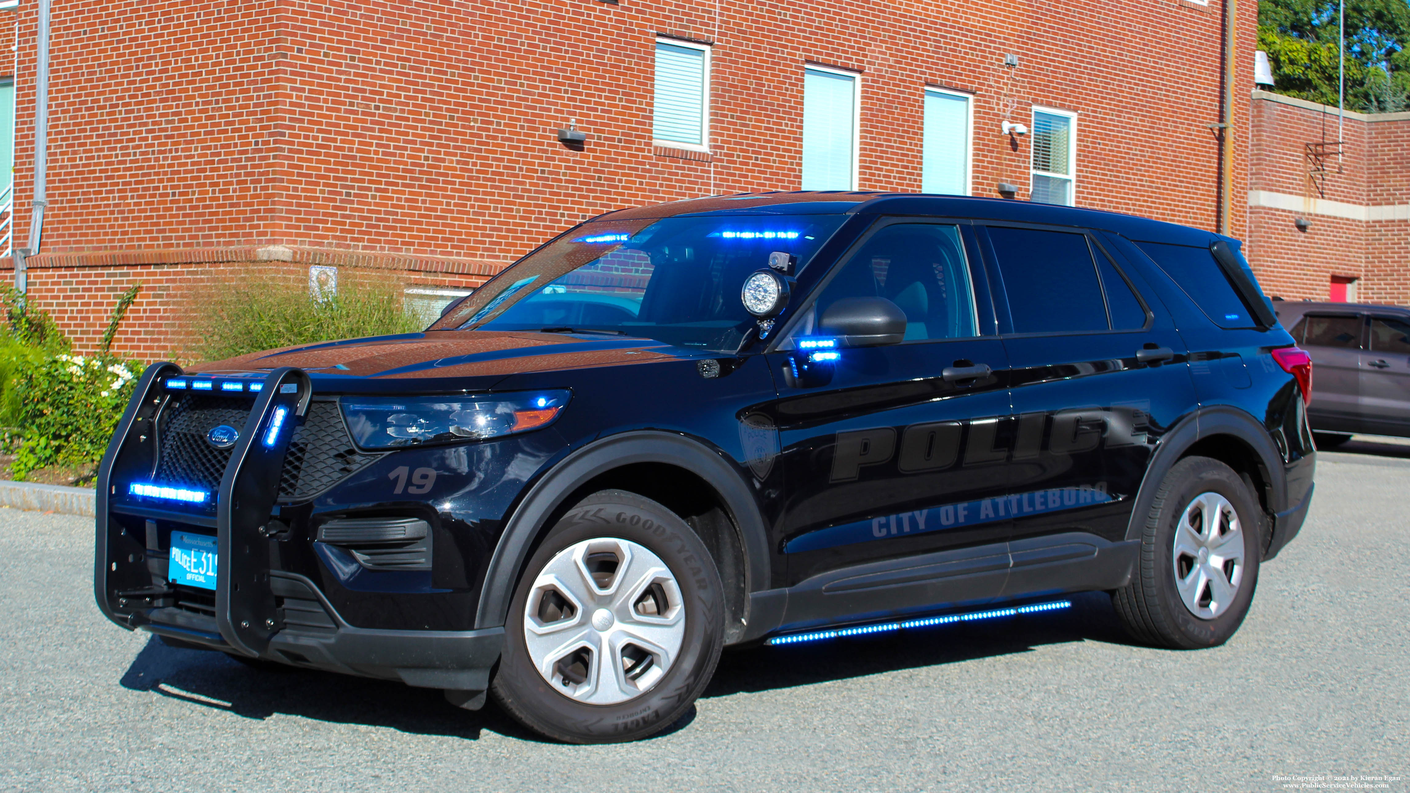 A photo  of Attleboro Police
            Car 19, a 2020 Ford Police Interceptor Utility             taken by Kieran Egan