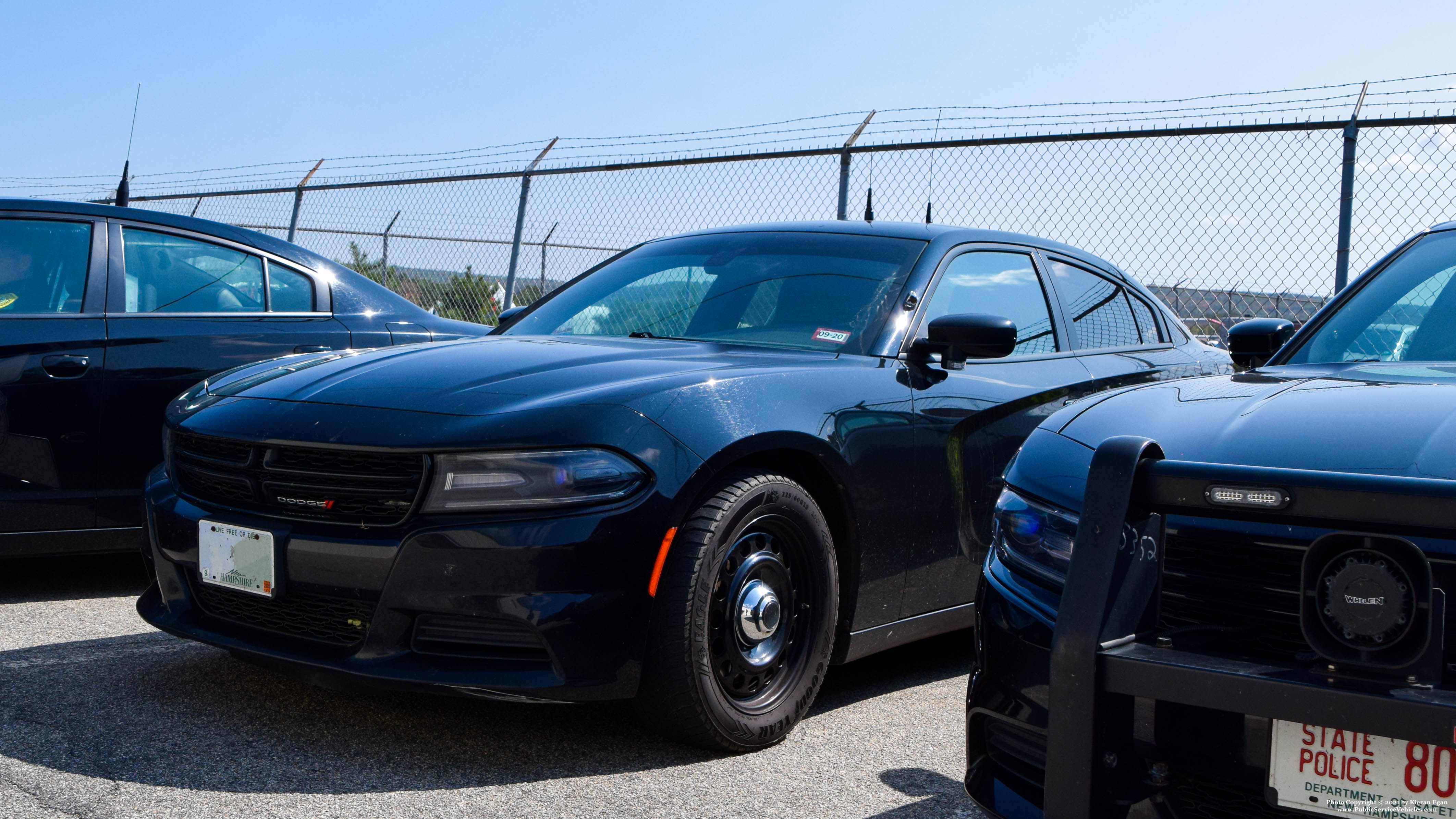 A photo  of New Hampshire State Police
            Unmarked Unit, a 2015-2019 Dodge Charger             taken by Kieran Egan