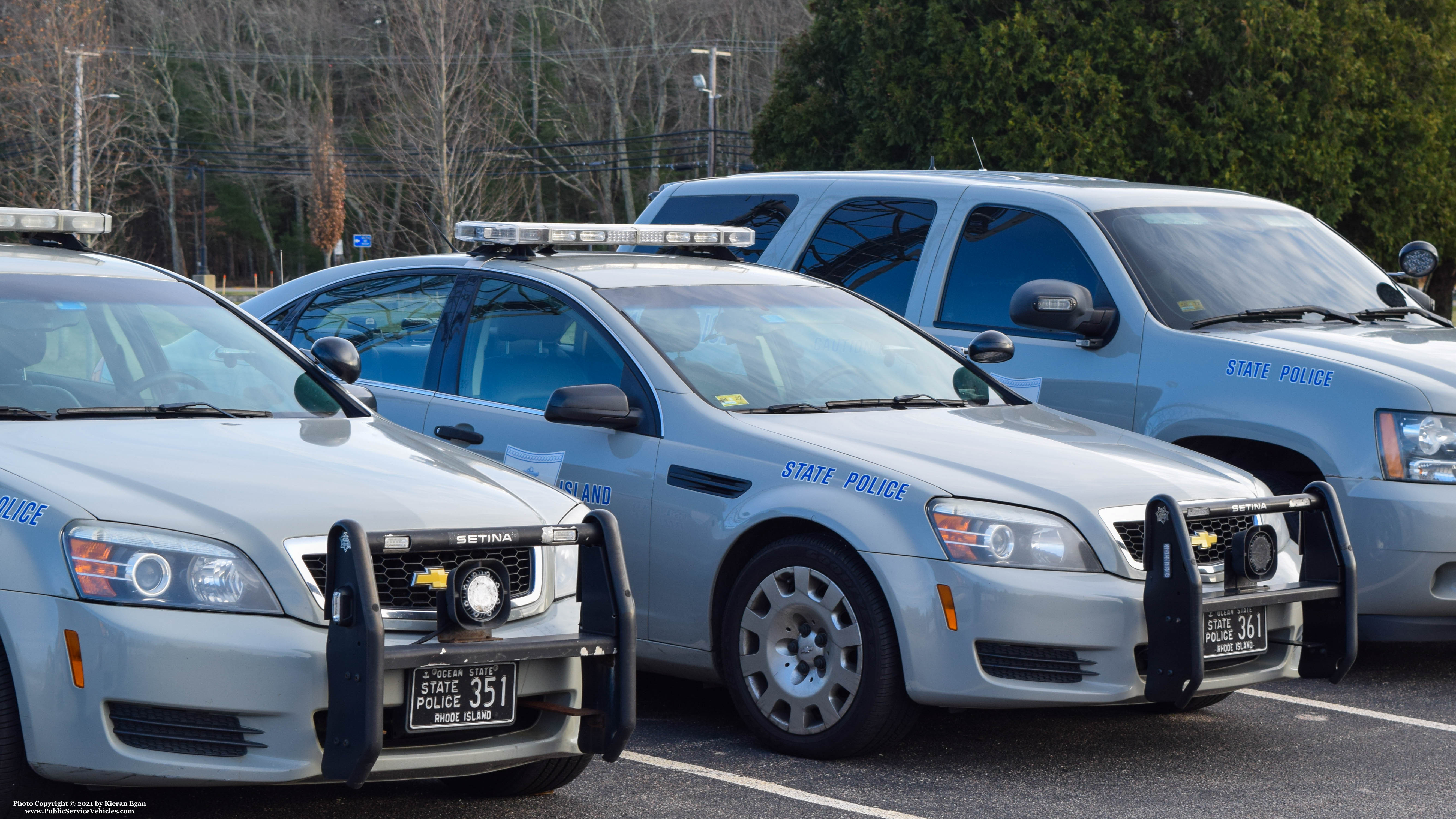 A photo  of Rhode Island State Police
            Cruiser 361, a 2013 Chevrolet Caprice             taken by Kieran Egan