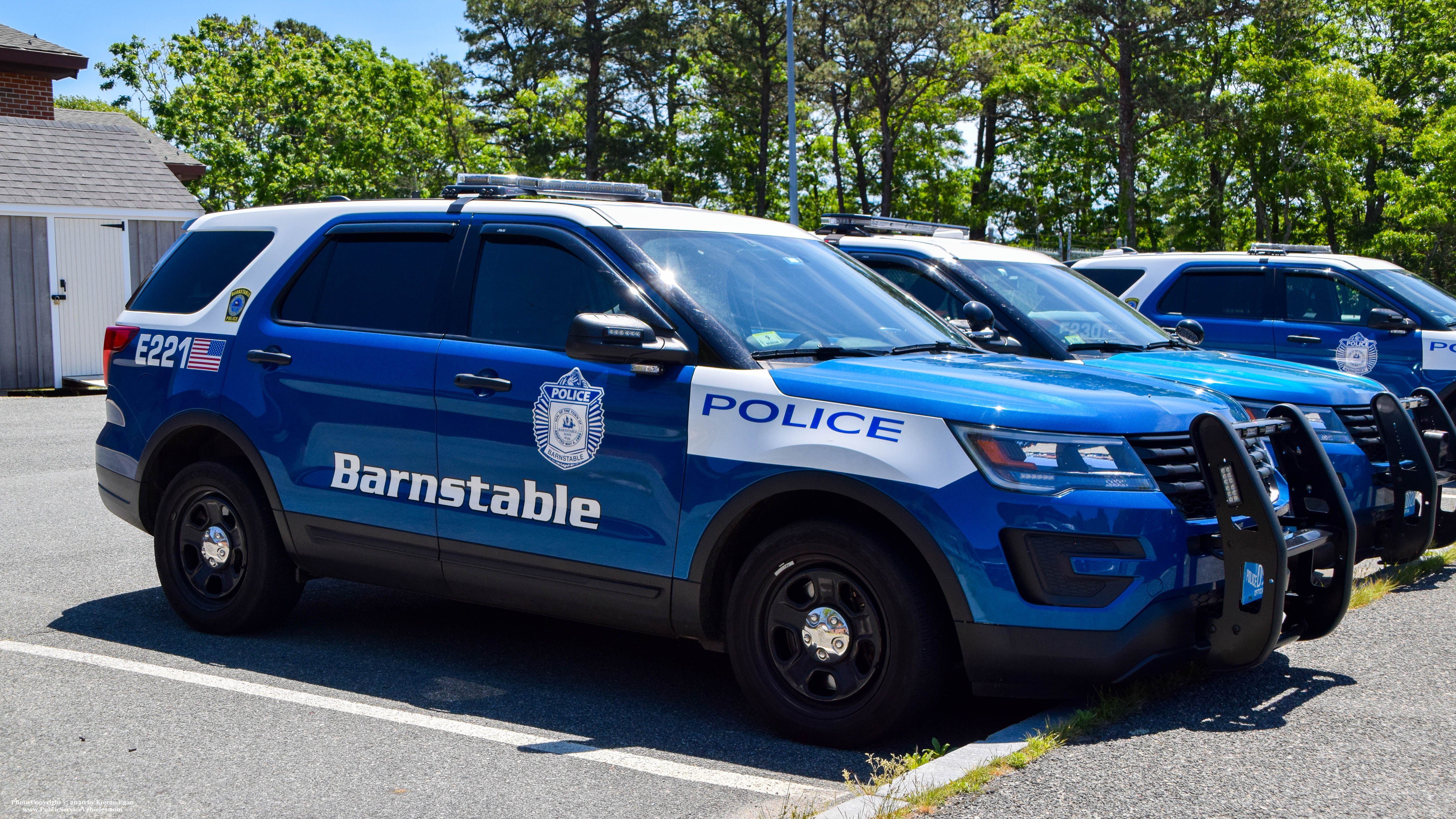 A photo  of Barnstable Police
            E-221, a 2016-2019 Ford Police Interceptor Utility             taken by Kieran Egan