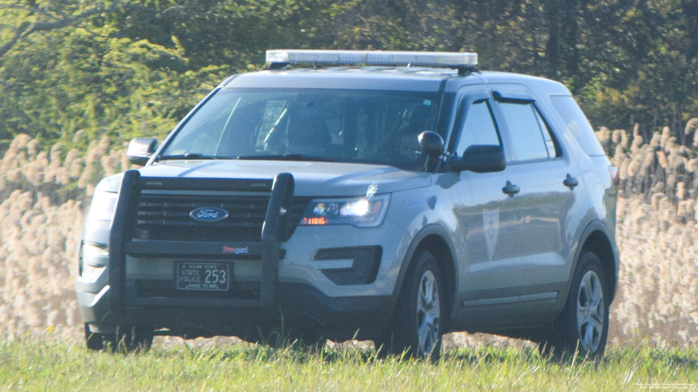 A photo  of Rhode Island State Police
            Cruiser 253, a 2017 Ford Police Interceptor Utility             taken by Kieran Egan