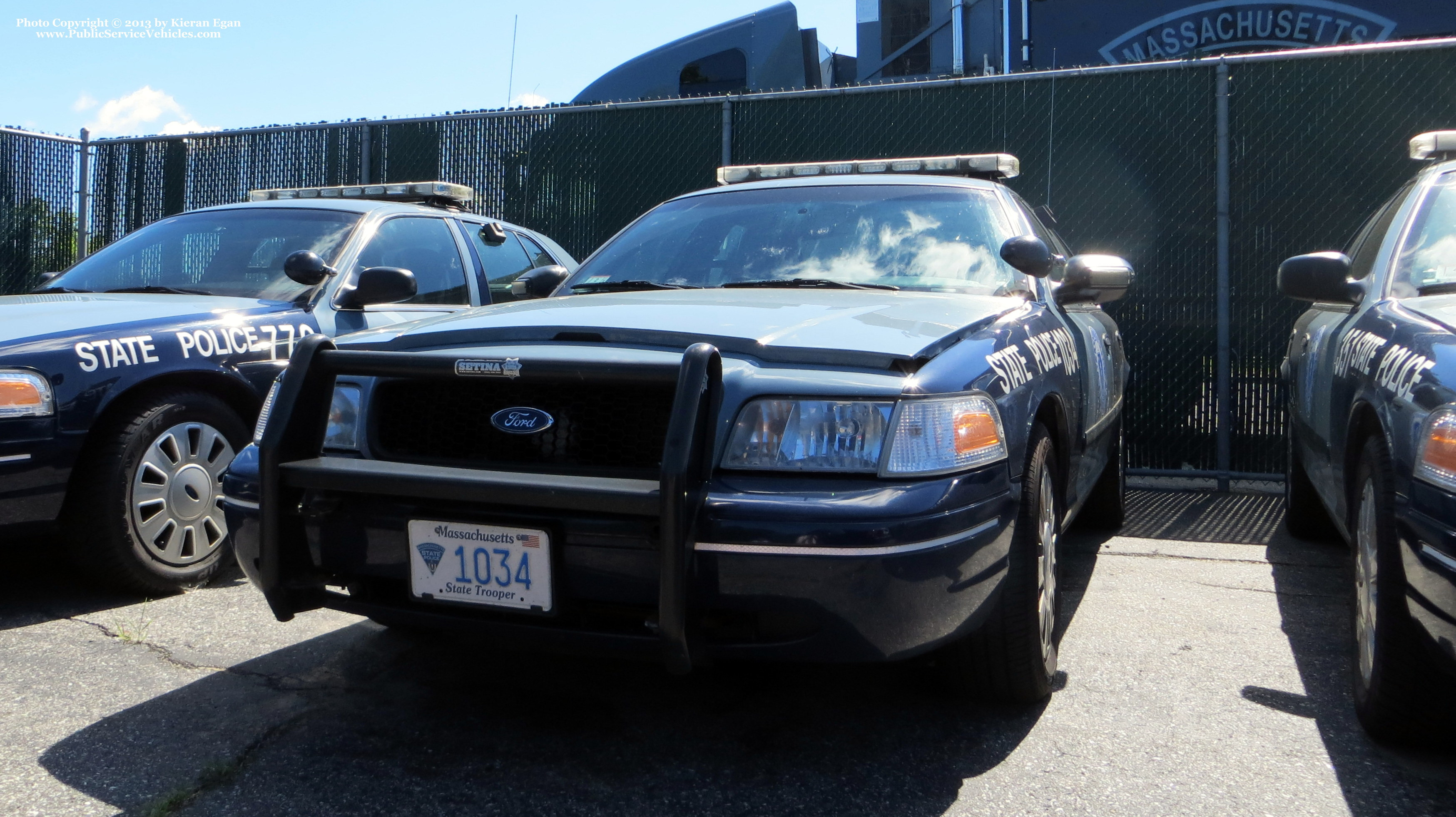 A photo  of Massachusetts State Police
            Cruiser 1034, a 2006-2008 Ford Crown Victoria Police Interceptor             taken by Kieran Egan