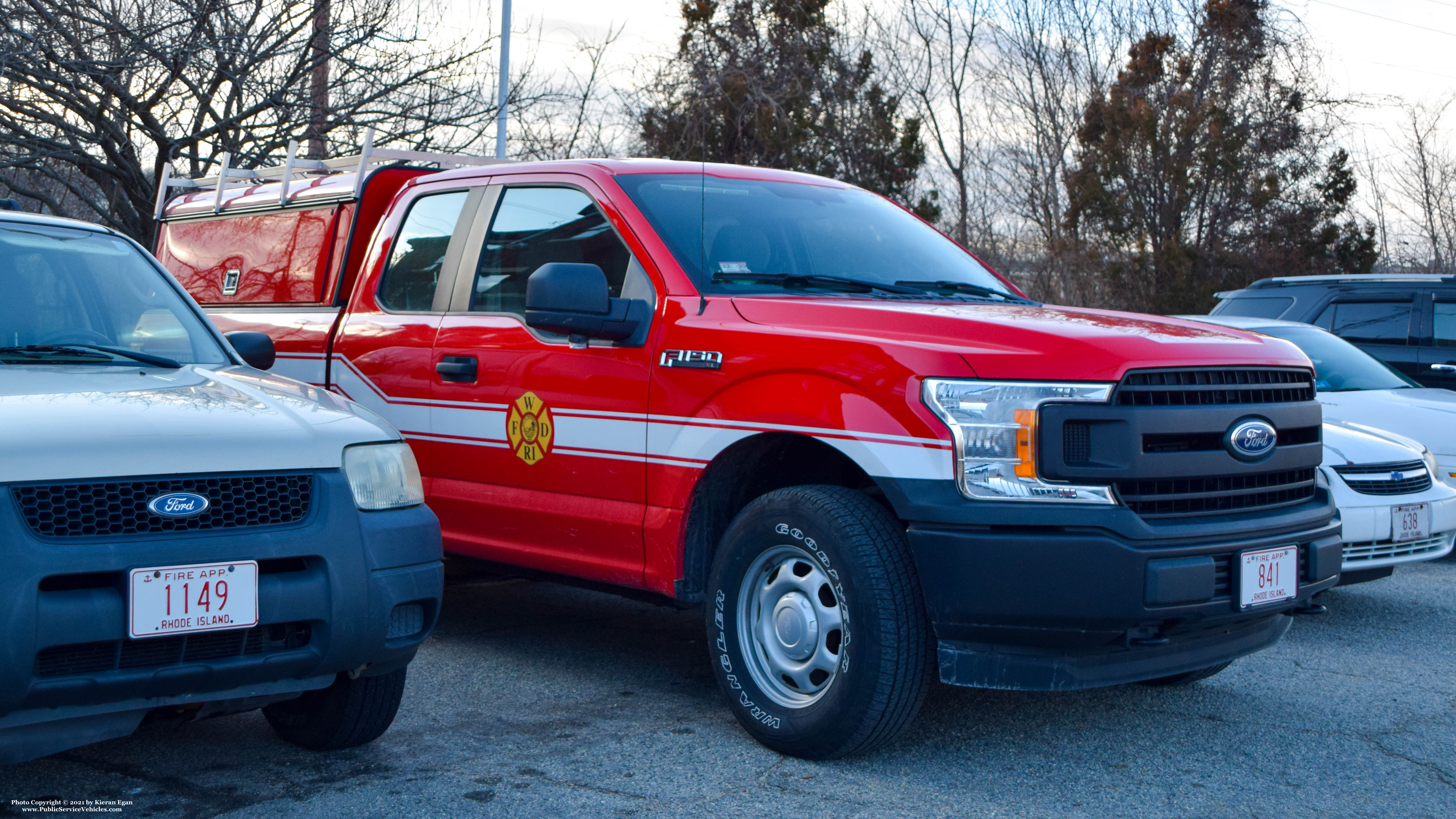 A photo  of Woonsocket Fire
            Fire Alarm Unit, a 2018-2020 Ford F-150 Super Cab             taken by Kieran Egan