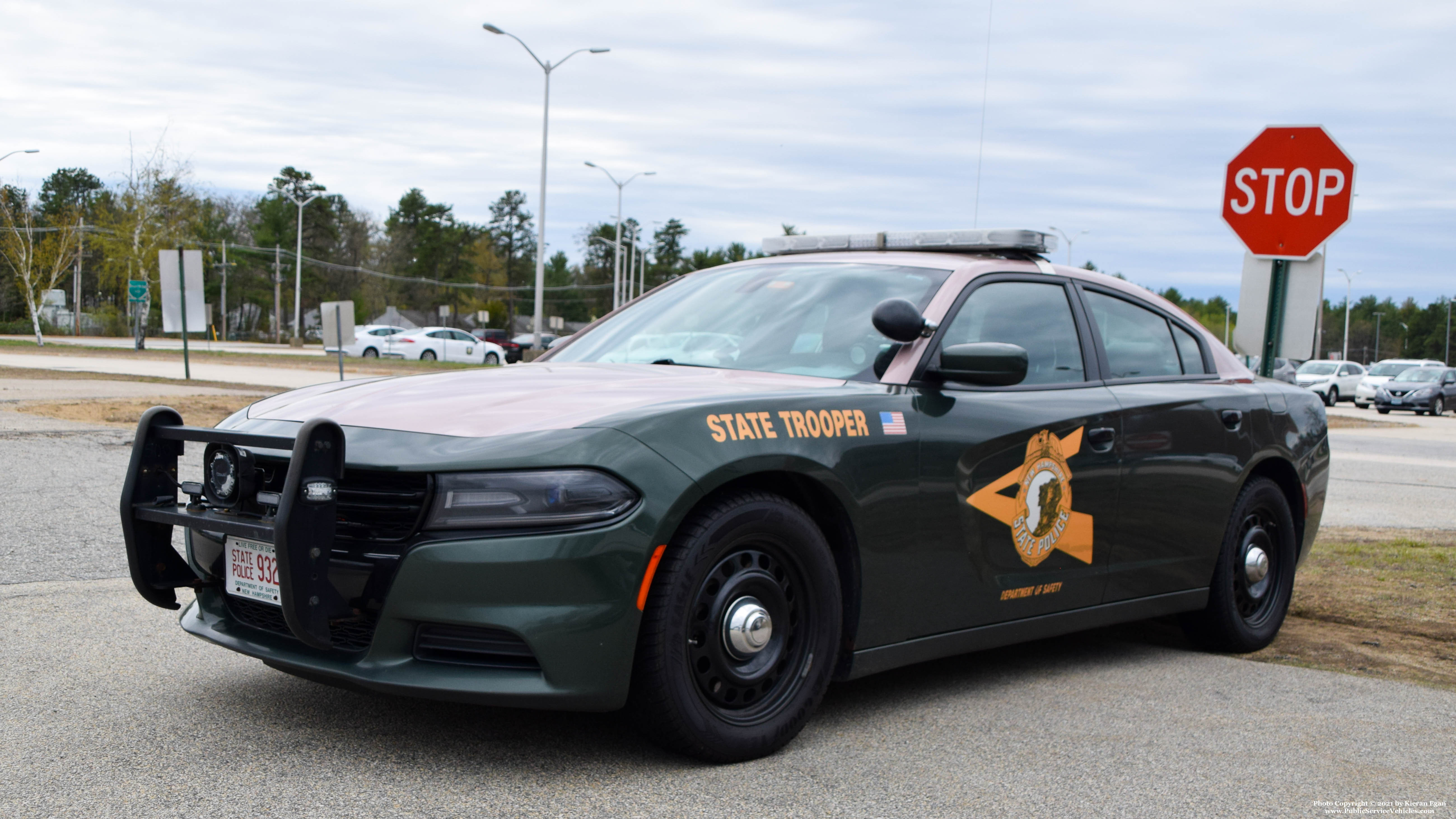 A photo  of New Hampshire State Police
            Cruiser 932, a 2015 Dodge Charger             taken by Kieran Egan