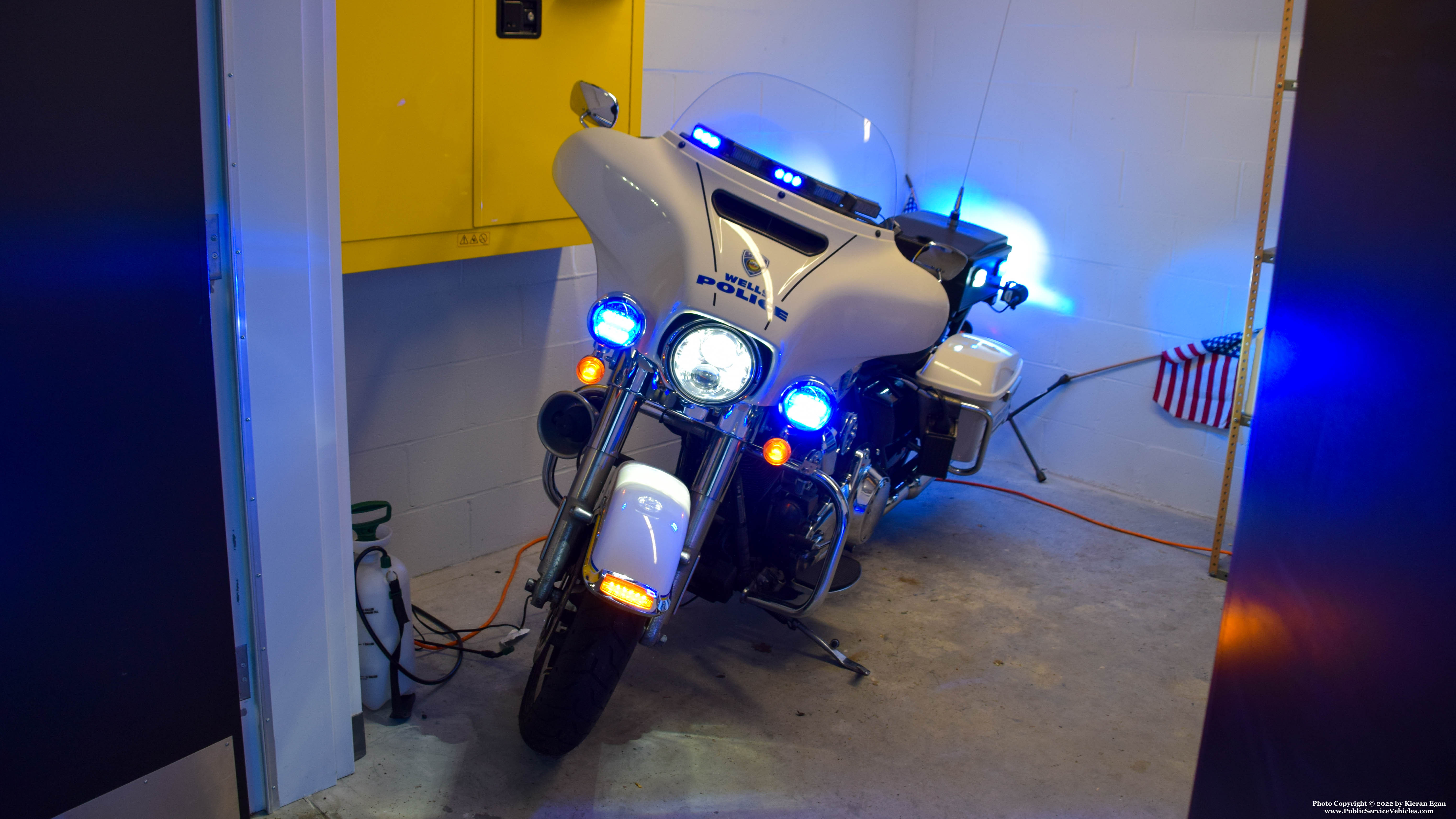 A photo  of Wells Police
            Motorcycle 1, a 2010-2020 Harley-Davidson Electra Glide             taken by Kieran Egan