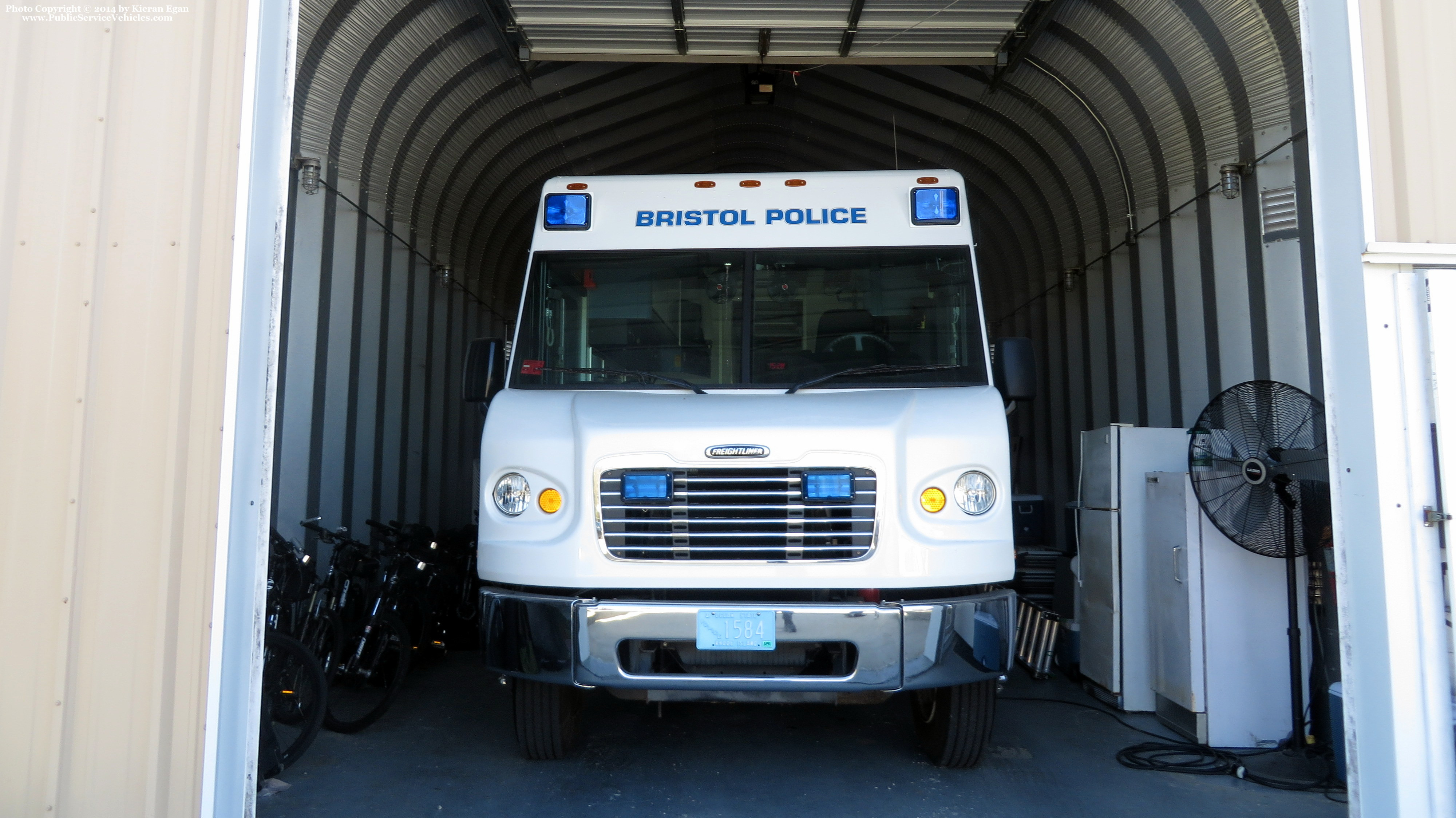 A photo  of Bristol Police
            Mobile Command Center 1584, a 2008 Freightliner             taken by Kieran Egan