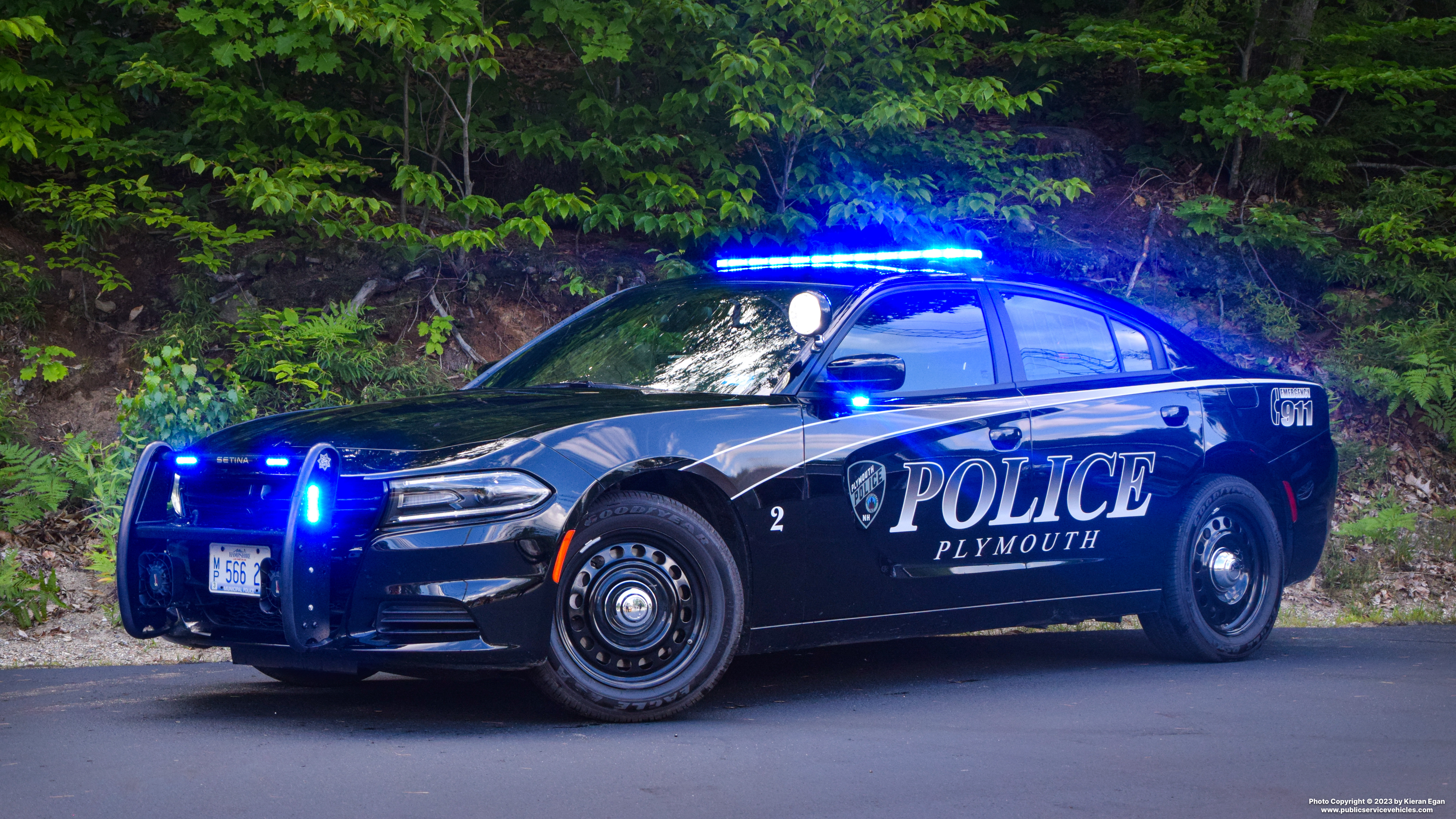 A photo  of Plymouth Police
            Car 2, a 2021 Dodge Charger             taken by Kieran Egan