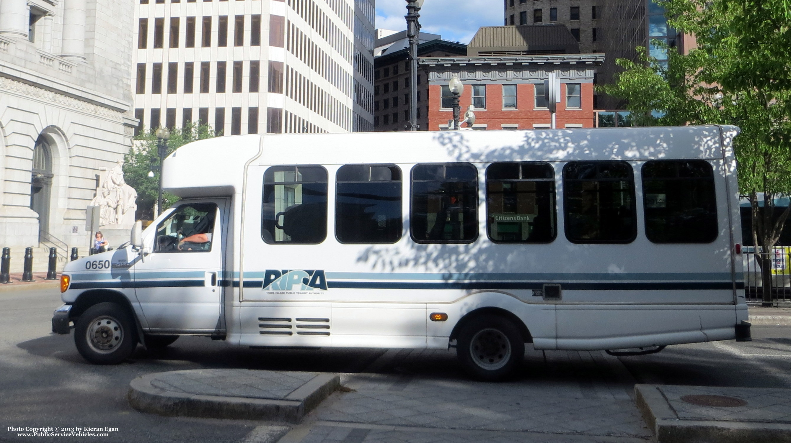 A photo  of Rhode Island Public Transit Authority
            Flex Van 0650, a 2006 Ford E-450 Bus             taken by Kieran Egan