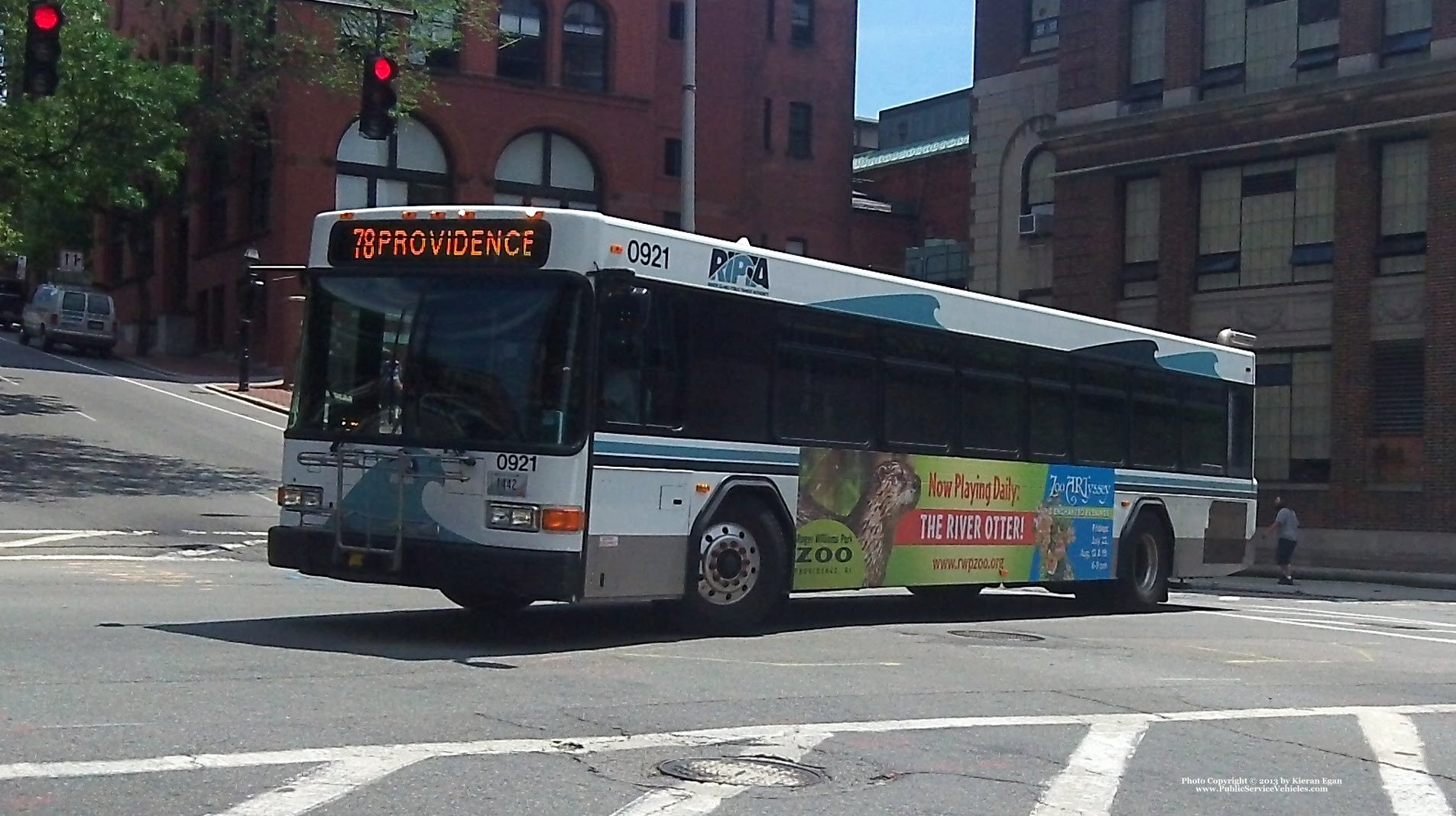 A photo  of Rhode Island Public Transit Authority
            Bus 0921, a 2009 Gillig Low Floor             taken by Kieran Egan