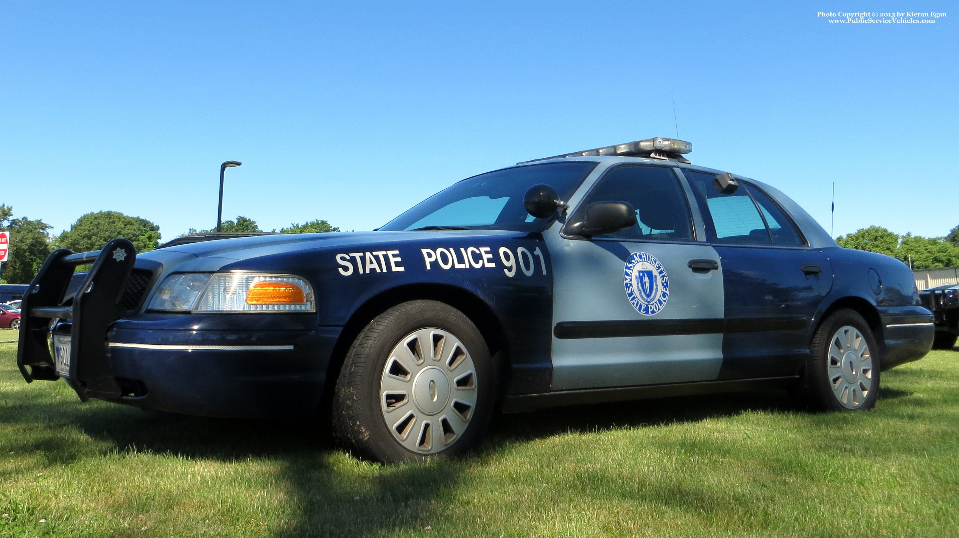 A photo  of Massachusetts State Police
            Cruiser 901, a 2006-2008 Ford Crown Victoria Police Interceptor             taken by Kieran Egan