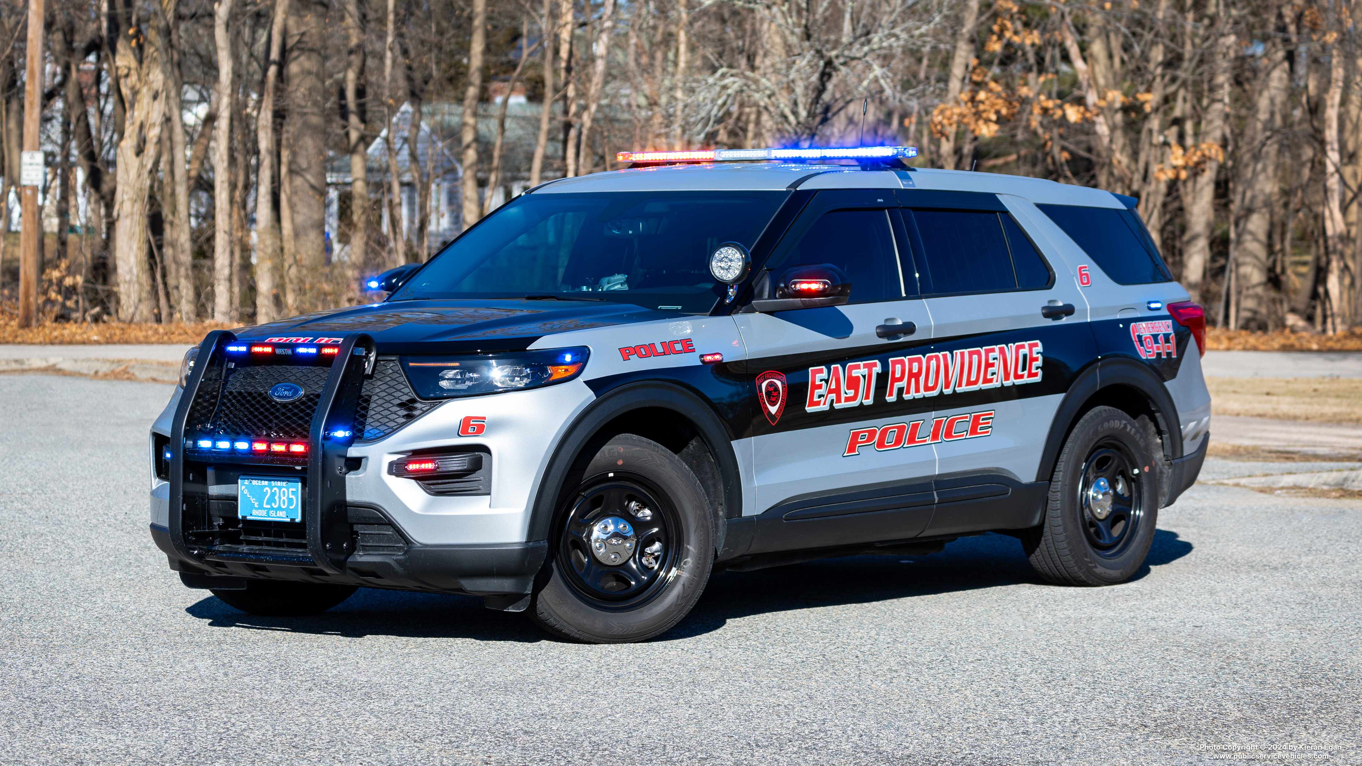 A photo  of East Providence Police
            Car 6, a 2022 Ford Police Interceptor Utility             taken by Kieran Egan