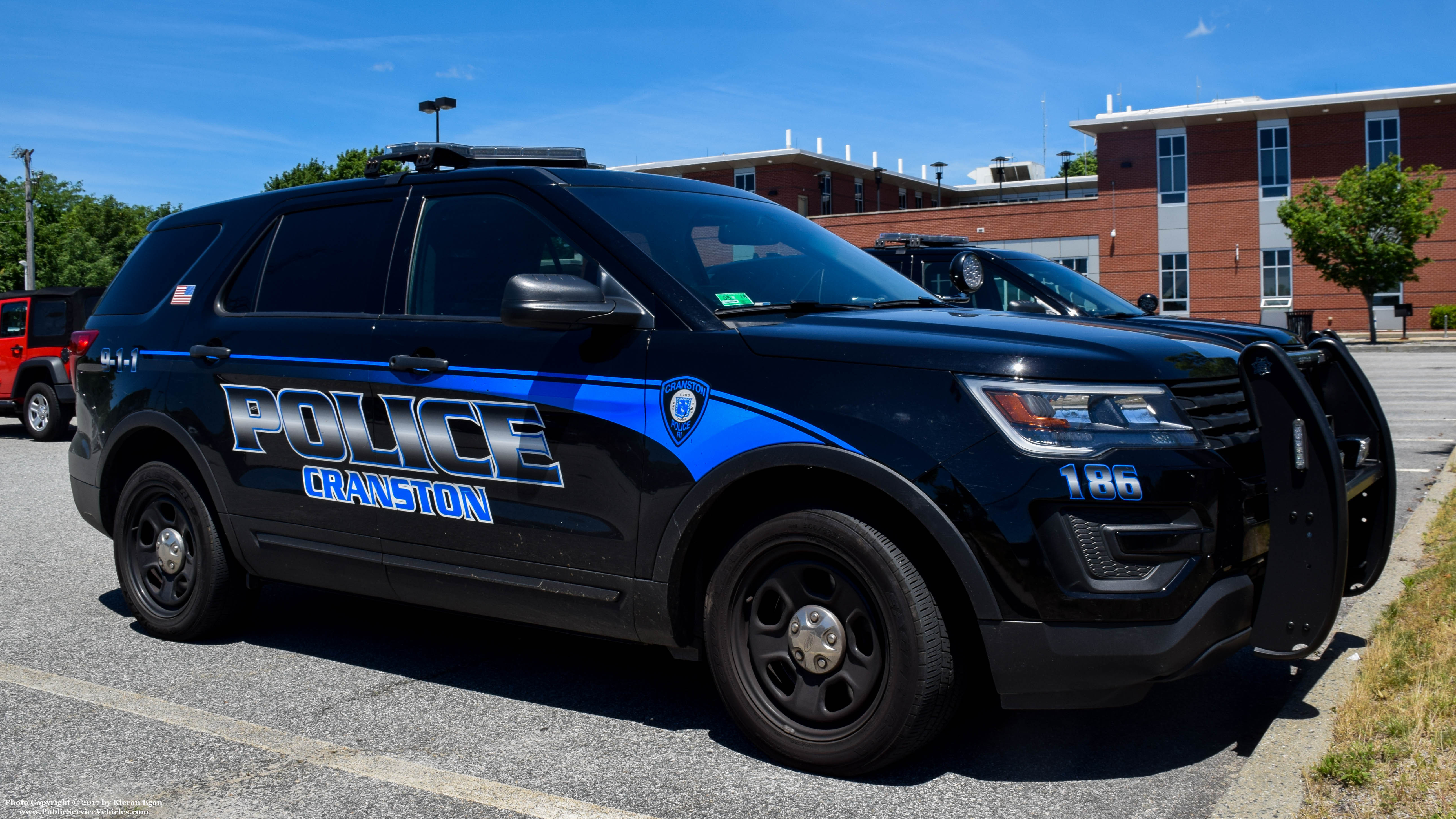 A photo  of Cranston Police
            Cruiser 186, a 2016 Ford Police Interceptor Utility             taken by Kieran Egan