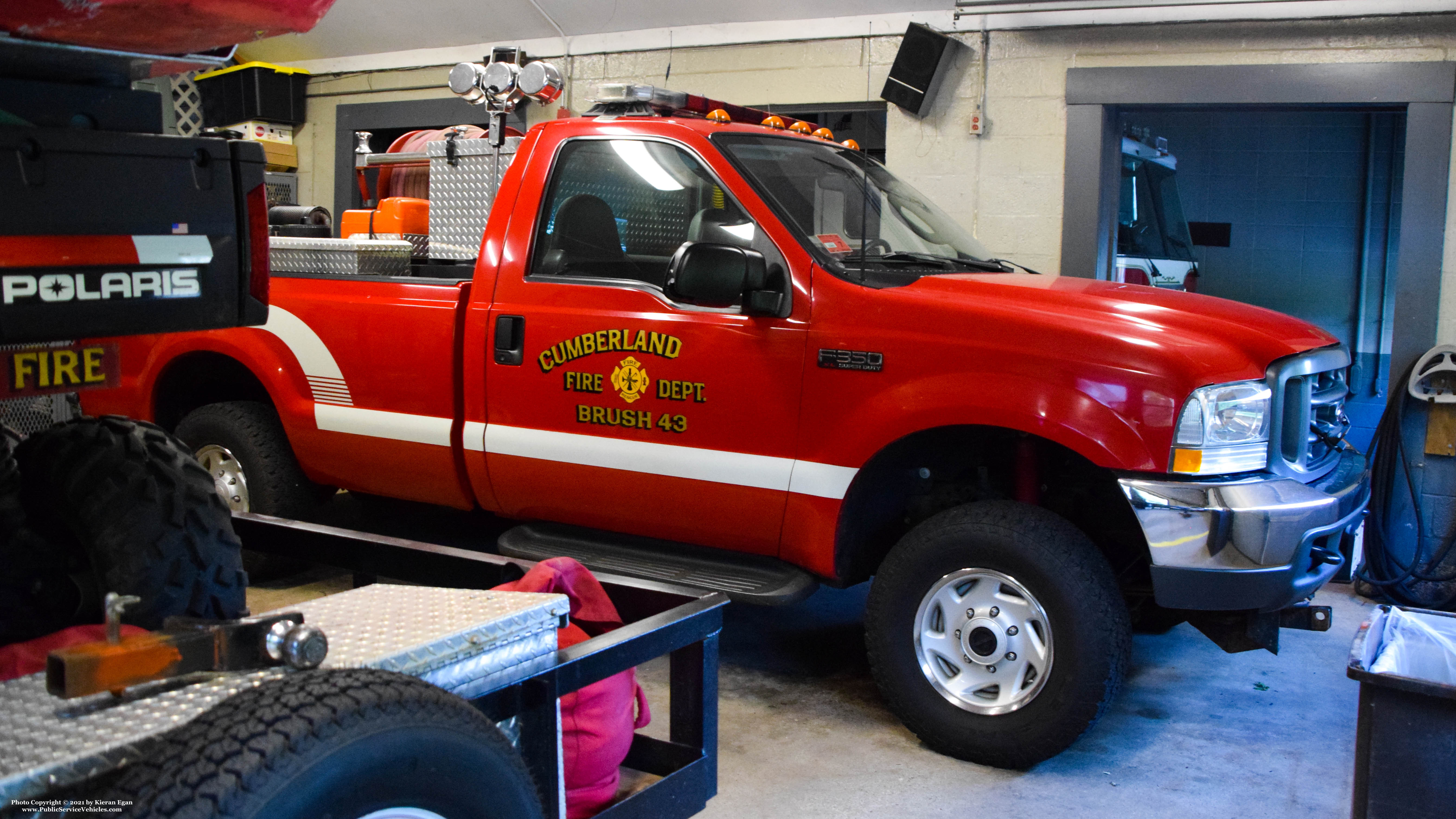 A photo  of Cumberland Fire
            Brush 43, a 2003 Ford F-350             taken by Kieran Egan