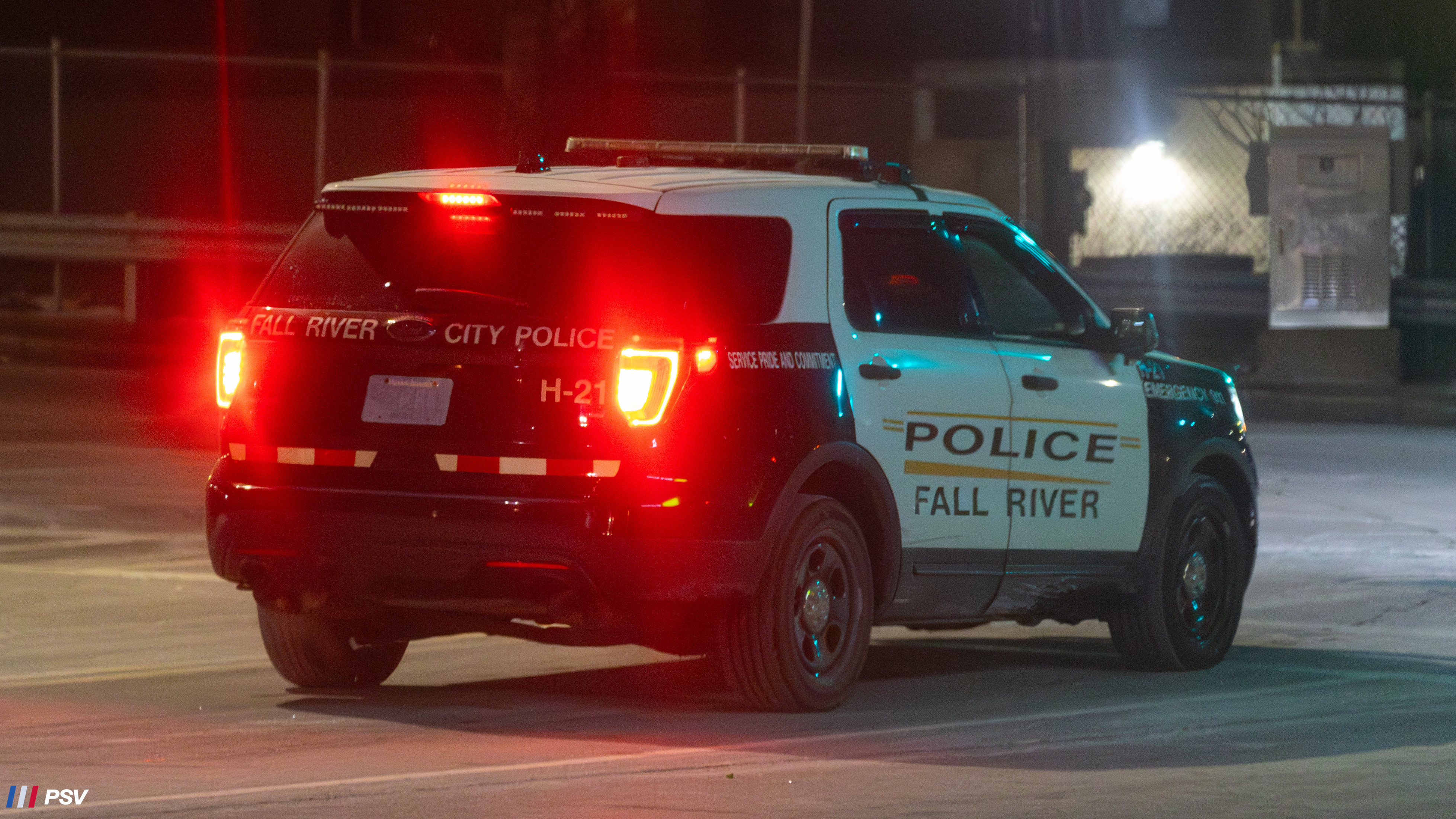 A photo  of Fall River Police
            H-21, a 2016 Ford Police Interceptor Utility             taken by Kieran Egan