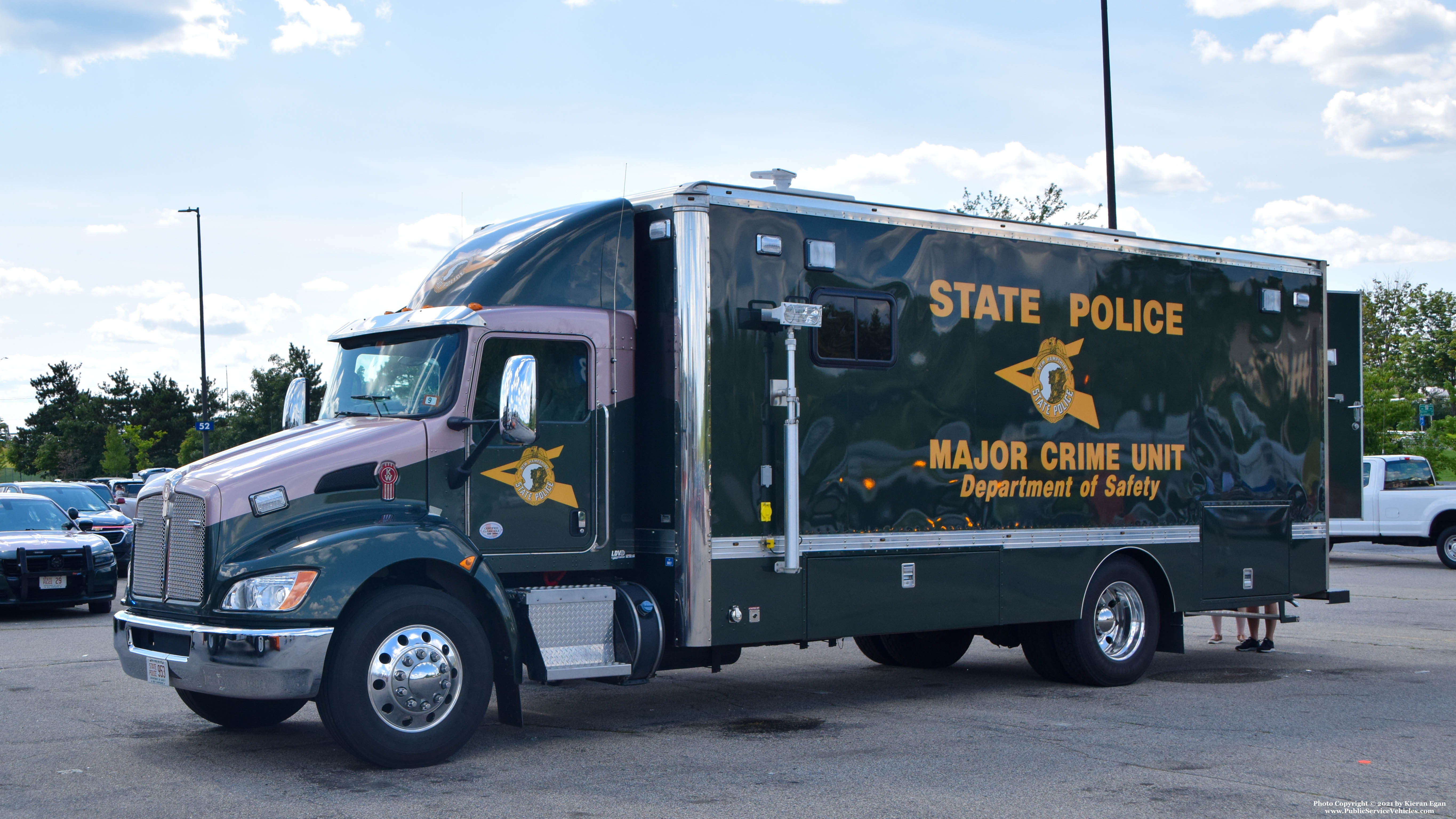 A photo  of New Hampshire State Police
            Truck 953, a 2007-2019 Kenworth T270             taken by Kieran Egan