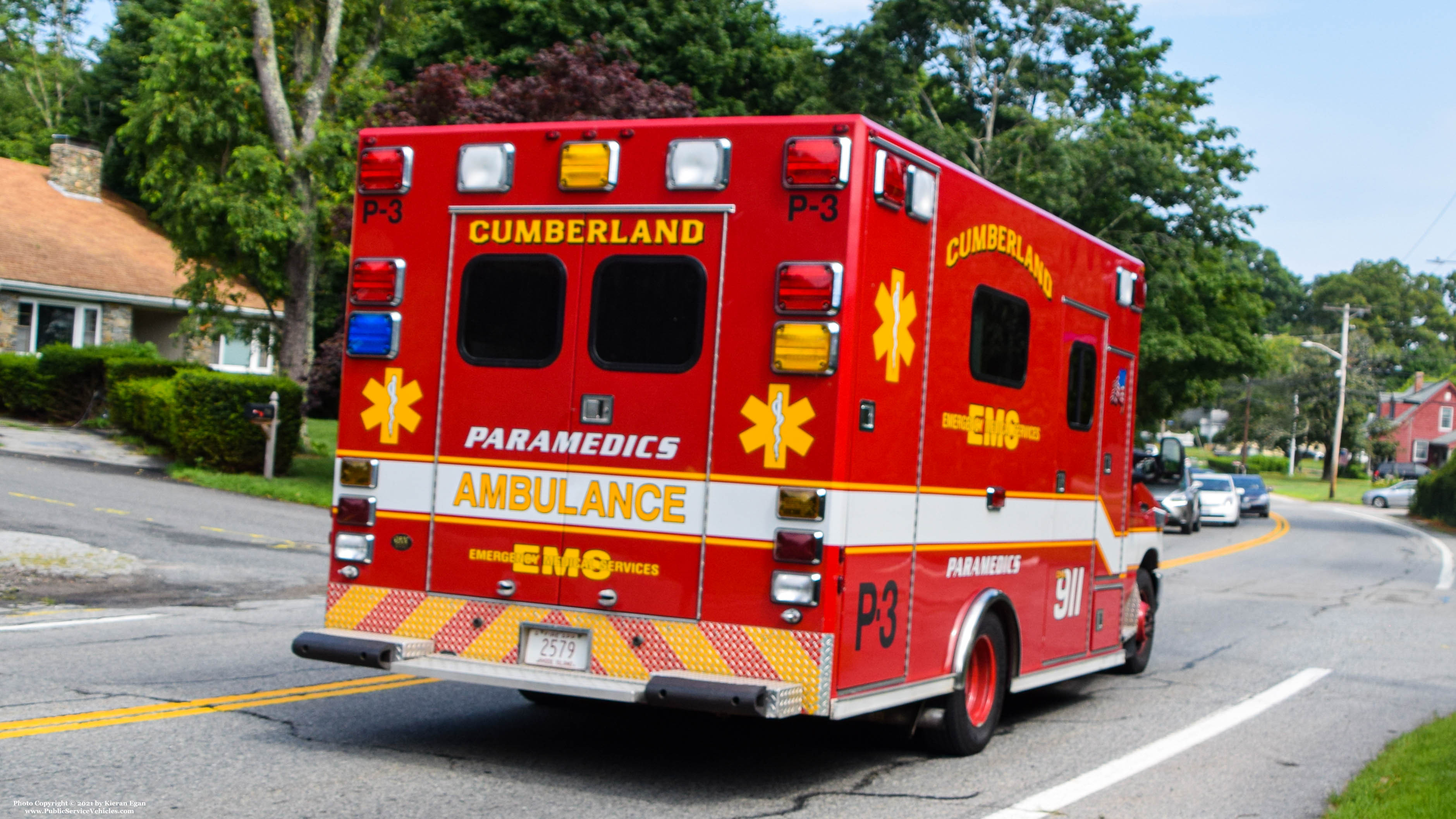 A photo  of Cumberland EMS
            Paramedic 3, a 2010 Ford E-450/Osage             taken by Kieran Egan