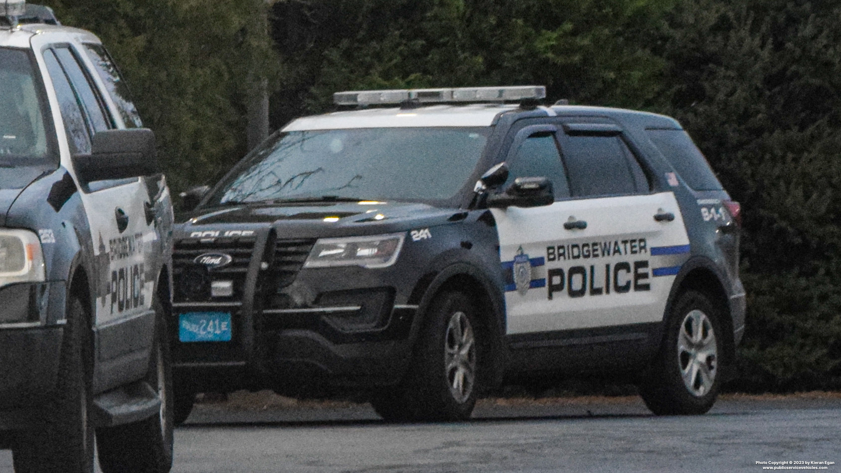 A photo  of Bridgewater Police
            Cruiser 241, a 2018 Ford Police Interceptor Utility             taken by Kieran Egan