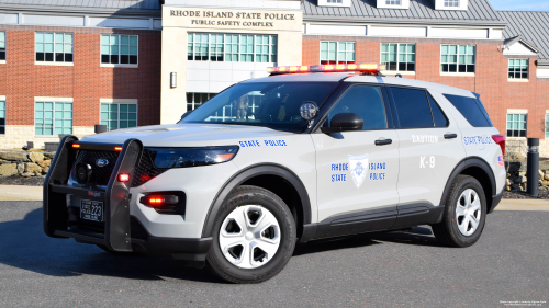 Additional photo  of Rhode Island State Police
                    Cruiser 223, a 2020 Ford Police Interceptor Utility                     taken by Dan Gederman