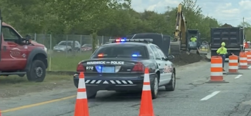 Additional photo  of Warwick Police
                    Cruiser R-72, a 2009-2011 Ford Crown Victoria Police Interceptor                     taken by Kieran Egan