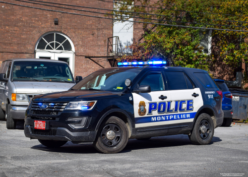 Additional photo  of Montpelier Police
                    Car 6, a 2017 Ford Police Interceptor Utility                     taken by Kieran Egan