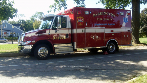 Additional photo  of Barrington Fire
                    Rescue 1, a 2007 International/Horton                     taken by Kieran Egan
