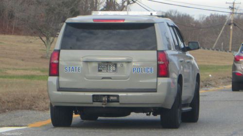 Additional photo  of Rhode Island State Police
                    Cruiser 186, a 2015 Chevrolet Tahoe                     taken by @riemergencyvehicles