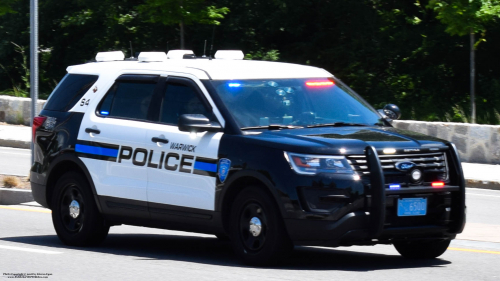 Additional photo  of Warwick Police
                    Supervisor 4, a 2017 Ford Police Interceptor Utility/Setina Push Bumper                     taken by @riemergencyvehicles