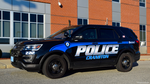 Additional photo  of Cranston Police
                    Cruiser 222, a 2019 Ford Police Interceptor Utility                     taken by @riemergencyvehicles