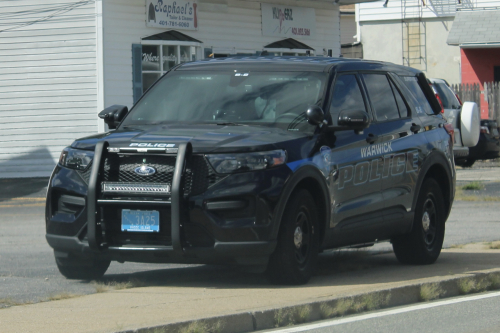 Additional photo  of Warwick Police
                    Cruiser S-2, a 2021 Ford Police Interceptor Utility                     taken by @riemergencyvehicles