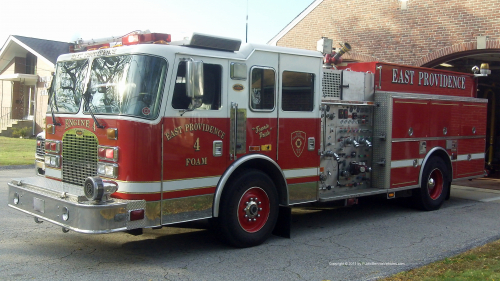 Additional photo  of East Providence Fire
                    Engine 4, a 2002 KME Predator                     taken by Kieran Egan
