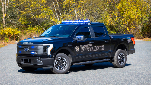 Additional photo  of Barrington Police
                    Patrol Car 6, a 2023 Ford F-150 Lightning                     taken by Kieran Egan