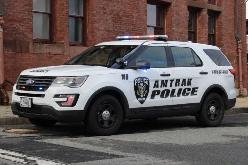 Additional photo  of Amtrak Police
                    Cruiser 109, a 2016-2019 Ford Police Interceptor Utility                     taken by Kieran Egan