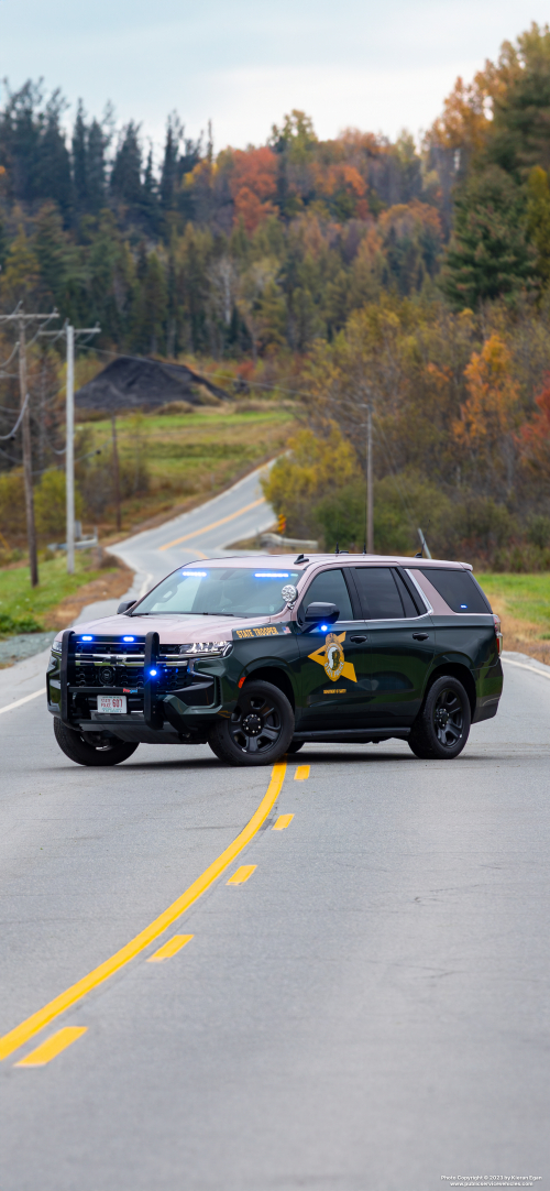 Additional photo  of New Hampshire State Police
                    Cruiser 607, a 2022 Chevrolet Tahoe                     taken by Kieran Egan