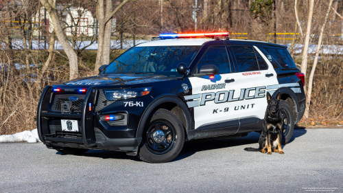 Additional photo  of Radnor Township Police
                    Cruiser 76-K1, a 2020-2023 Ford Police Interceptor Utility                     taken by Kieran Egan