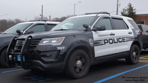 Additional photo  of Woonsocket Police
                    Cruiser 307, a 2016-2019 Ford Police Interceptor Utility                     taken by Jamian Malo
