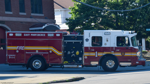 Additional photo  of East Providence Fire
                    Engine 1, a 2017 Spartan Gladiator                     taken by Kieran Egan