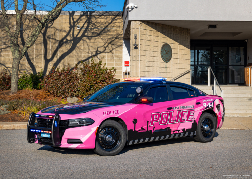 Additional photo  of East Providence Police
                    Breast Cancer Awareness Unit, a 2019 Dodge Charger                     taken by Kieran Egan