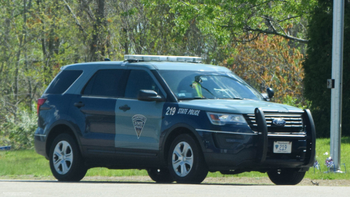 Additional photo  of Massachusetts State Police
                    Cruiser 219, a 2017 Ford Police Interceptor Utility                     taken by Kieran Egan