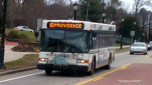 Additional photo  of Rhode Island Public Transit Authority
                    Bus 0533, a 2005 Gillig Low Floor                     taken by Kieran Egan