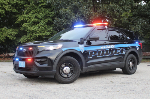 Additional photo  of Warwick Police
                    Cruiser P-25, a 2021 Ford Police Interceptor Utility                     taken by @riemergencyvehicles