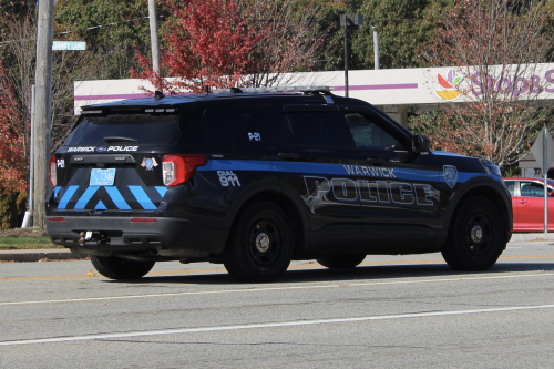 Additional photo  of Warwick Police
                    Cruiser P-21, a 2021 Ford Police Interceptor Utility                     taken by @riemergencyvehicles
