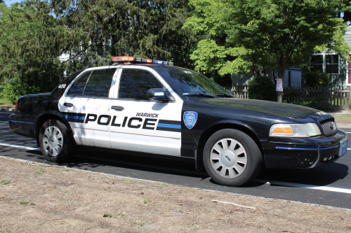 Additional photo  of Warwick Police
                    Cruiser R-72, a 2009-2011 Ford Crown Victoria Police Interceptor                     taken by Kieran Egan