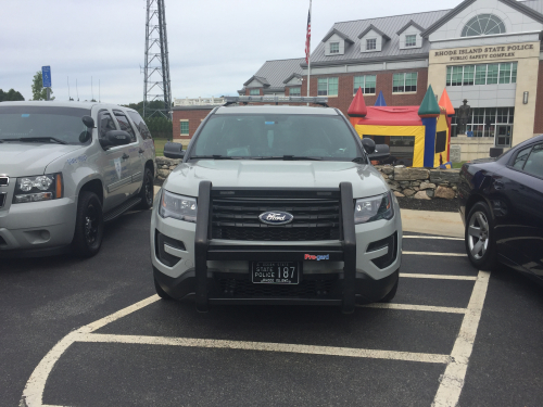 Additional photo  of Rhode Island State Police
                    Cruiser 187, a 2017 Ford Police Interceptor Utility                     taken by @riemergencyvehicles