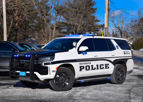 Additional photo  of Westminster Police
                    Cruiser 189, a 2021 Chevrolet Tahoe                     taken by Kieran Egan