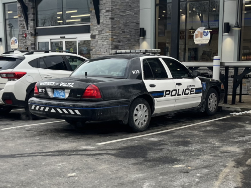 Additional photo  of Warwick Police
                    Cruiser R-72, a 2009-2011 Ford Crown Victoria Police Interceptor                     taken by Kieran Egan
