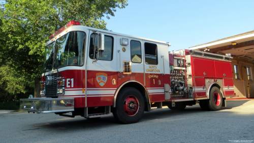 Additional photo  of North Kingstown Fire
                    Engine 1, a 2008 HME/Smeal                     taken by Kieran Egan