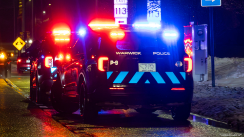 Additional photo  of Warwick Police
                    Cruiser P-9, a 2022 Ford Police Interceptor Utility                     taken by @riemergencyvehicles