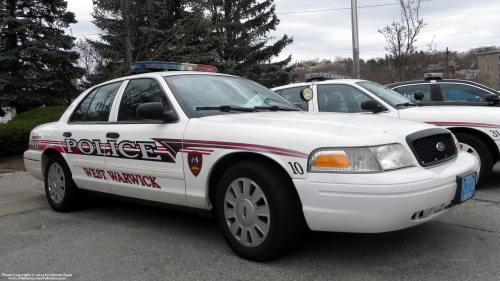 Additional photo  of West Warwick Police
                    Car 10, a 2010 Ford Crown Victoria Police Interceptor                     taken by Kieran Egan