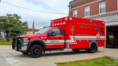 Additional photo  of Cranston Fire
                    Rescue 5, a 2017 Ford F-450/Frazer                     taken by Kieran Egan