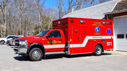 Additional photo  of Foster Ambulance Corps
                    Rescue 2, a 2020 RAM 4500/Demers                     taken by Kieran Egan
